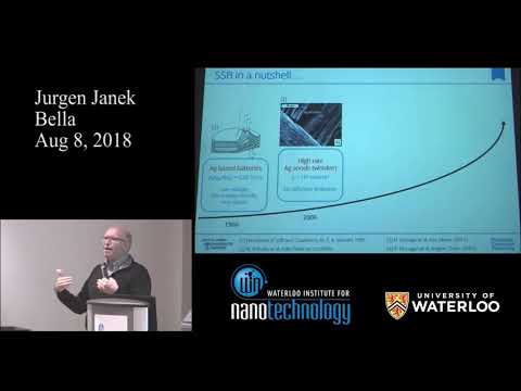 Professor Jürgen Janek | WIN Seminar Series