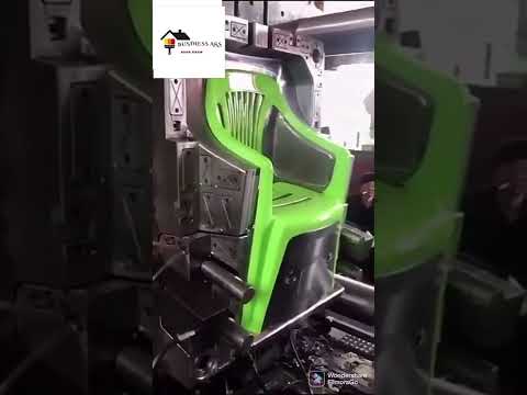 How to make a Plastic Chair on an Injection molding machine #shorts