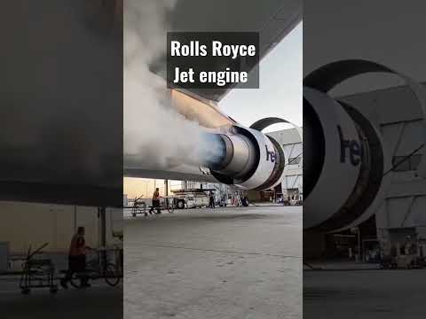 Rolls-Royce jet engine testing.#shorts #rollsroyce #technology #mechanism #jet #aeroplane #trending