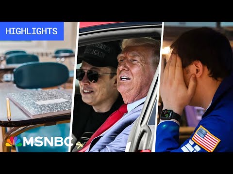 ‘Man-made’ market slump, Tesla White House stunt: Trump’s First 100 Days - Day 51 | MSNBC Highlights