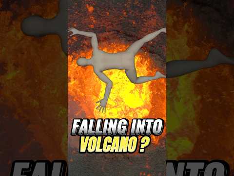 What Happens If You Fall into a Volcano? #shorts