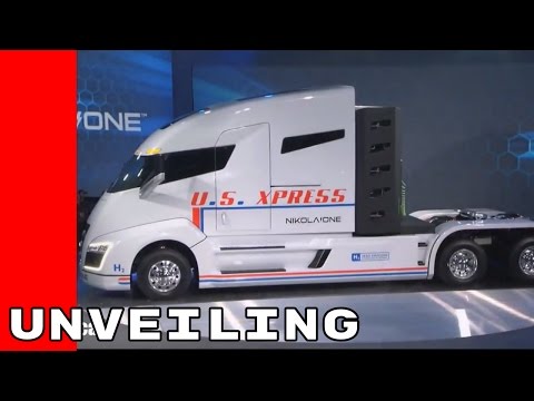 Nikola One Hydrogen Powered Semi Truck Unveiling