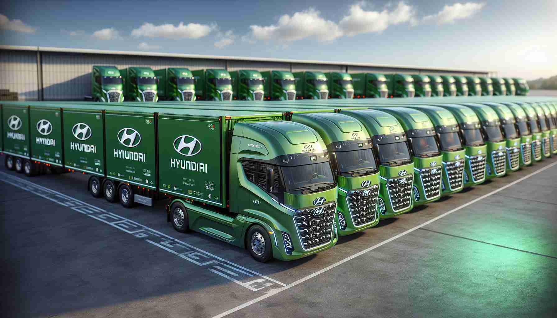 Revolutionizing Logistics! Hyundai's Green Truck Fleet is Here