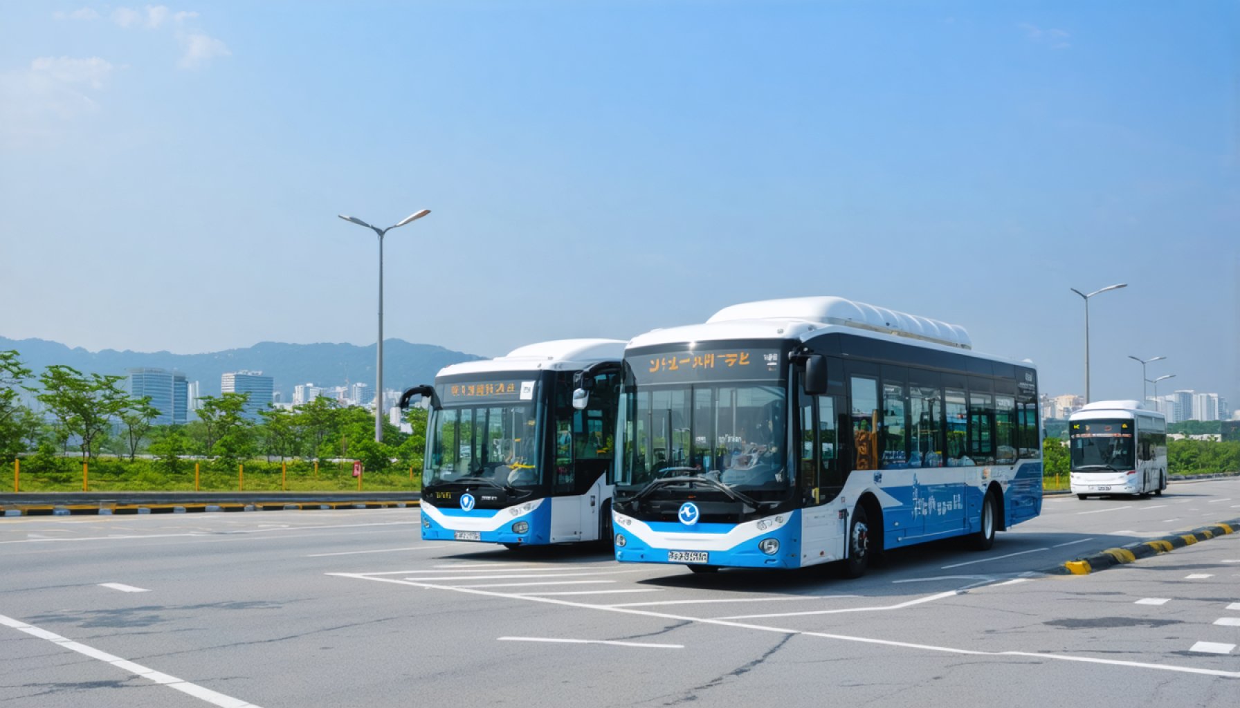 South Korea Fuels a Greener Future: Hydrogen Buses Take Center Stage