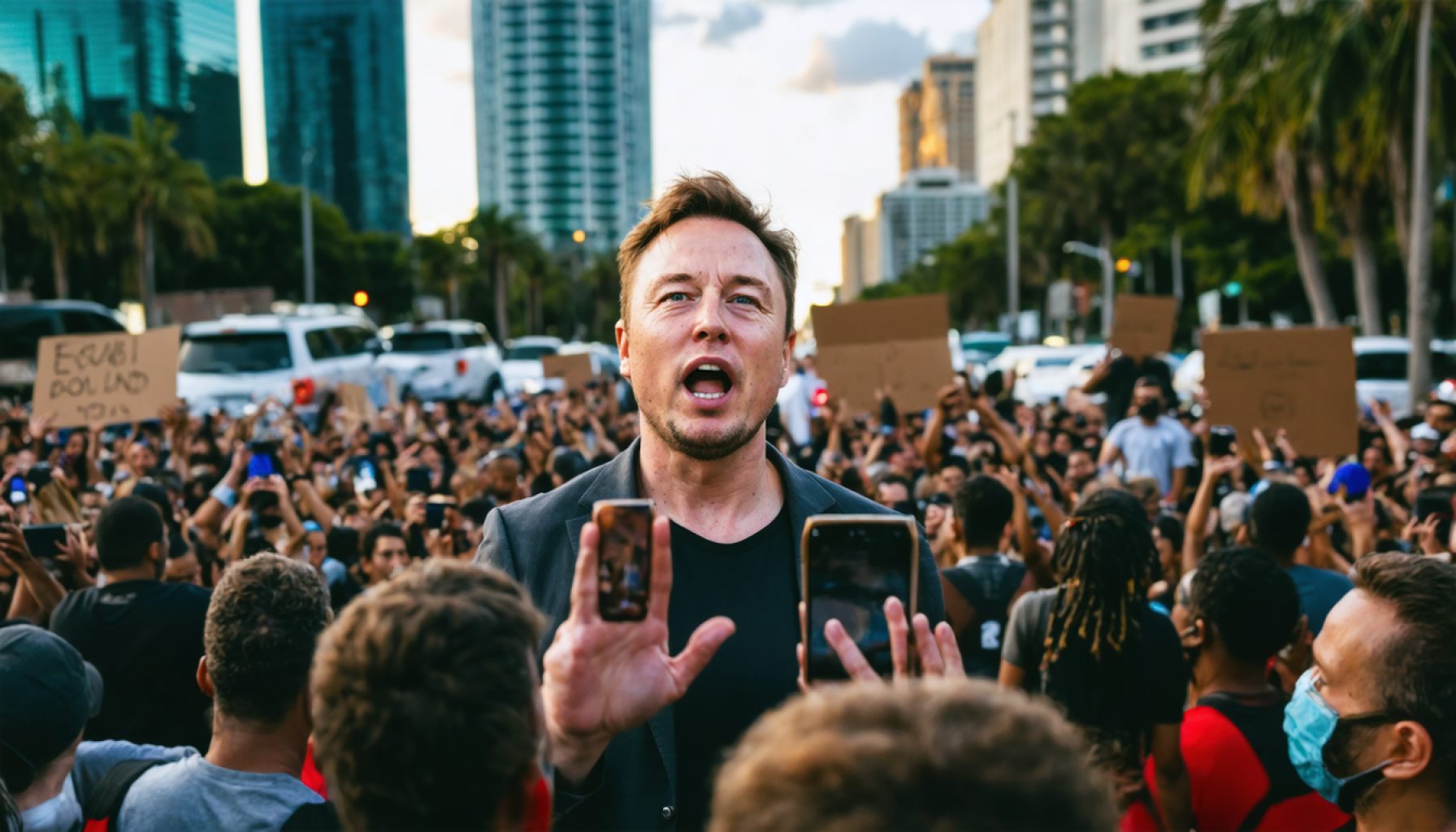 Outcry Erupts in Orlando as Protesters Challenge Elon Musk's Government Initiatives