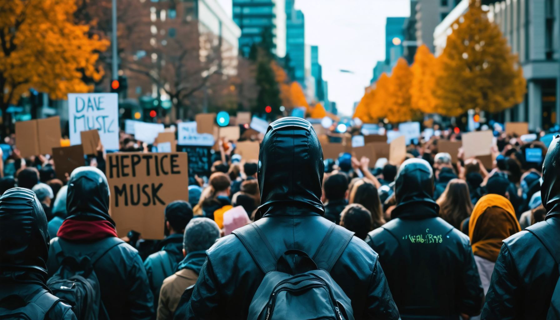 Silent Yet Powerful: How Nonviolent Protesters in Vancouver Stand Firm Against Elon Musk and Democracy's Erosion