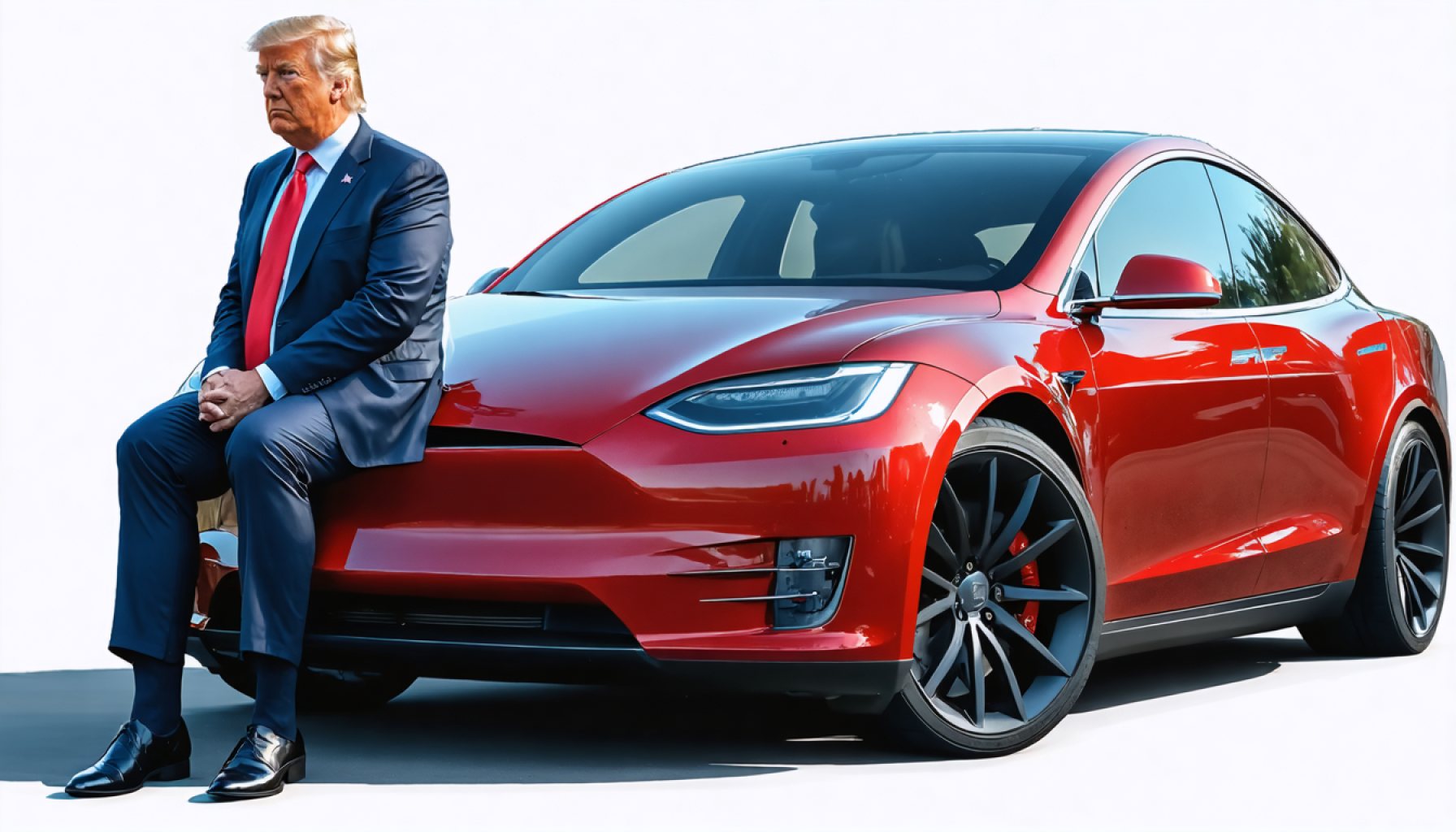 Nepatikimas duetas: Trumpas, Tesla ir 100 000 dolerių raudona kelionė